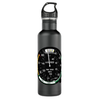 Airspeed Altimeter Instrument Flight Pilot Aviatio 710 Ml Water Bottle