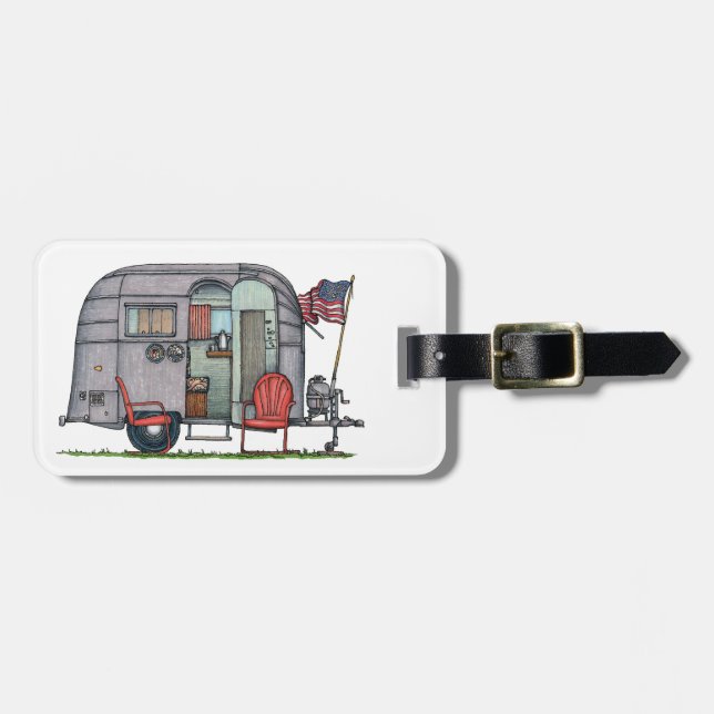 Airstream Luggage Tag (Front Horizontal)