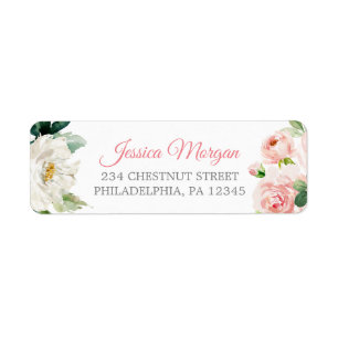 Airy Blush Return Address Label