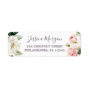 Airy Blush Return Address Label
