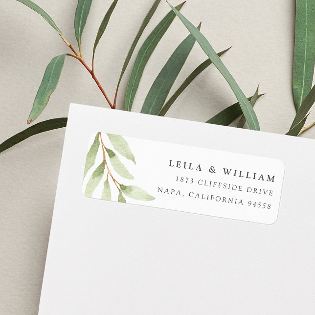Airy Botanical Return Address (Creator Uploaded)