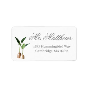 Airy Botanical Return Address Label