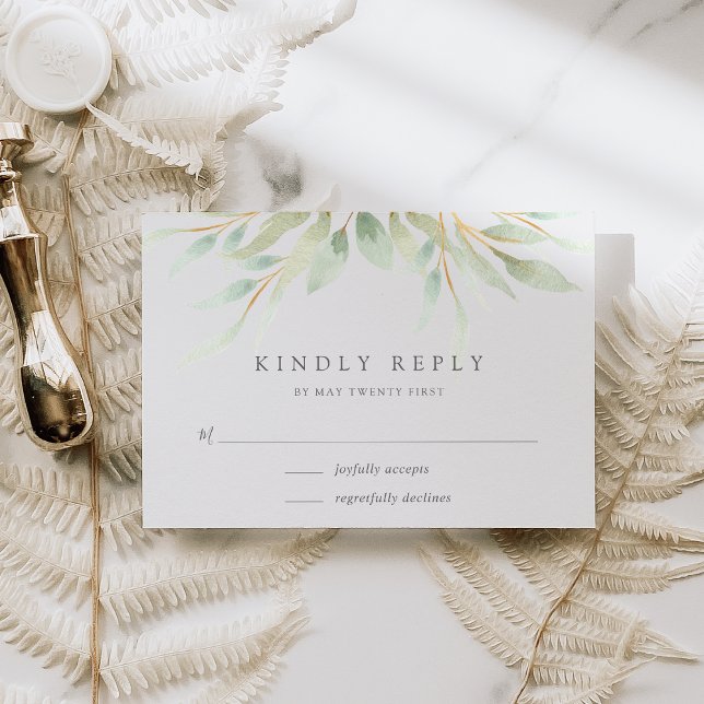 Airy Botanical RSVP Card (Creator Uploaded)