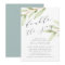 Airy Botanical Twin Baby Shower Invitation