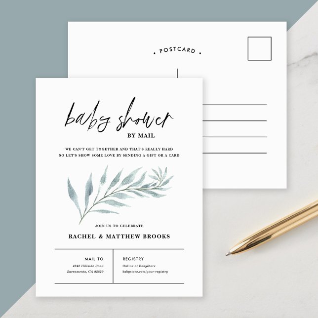 Airy Branch Baby Shower by Mail Invitation (Creator Uploaded)