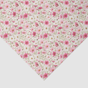 Airy Cosmos Flower Stems Tissue Paper