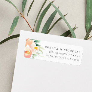 Airy Floral Return Address