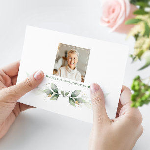 Airy Greenery Eucalyptus Celebration of Life Thank You Card