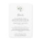 Airy Greenery Wedding Details Enclosure Card