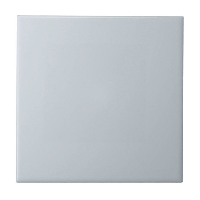 Airy Pastel Blue Grey Solid Colour Tile (Front)