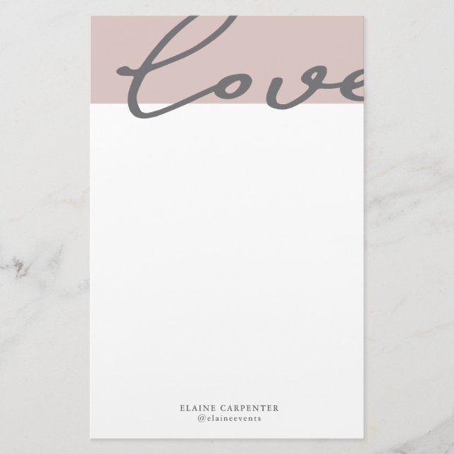 Airy Pastel | Personalised Stationery Paper (Front)