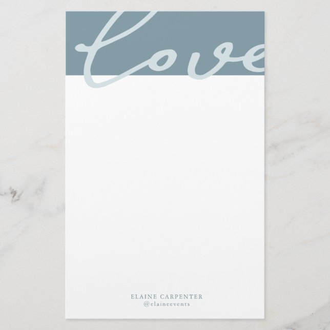 Airy Pastel | Personalised Stationery Paper (Front)