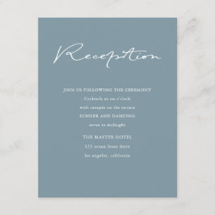 Airy Pastel Reception Enclosure Card