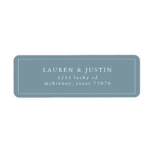 Airy Pastel   Return Address Label