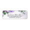 Airy Purple and Silver Floral Boho Wedding Address