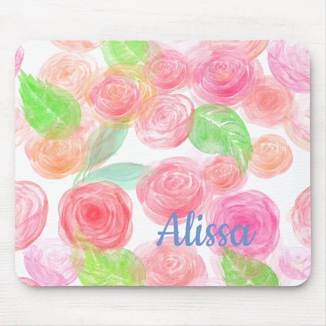 Airy Roses Mouse Mat (Front)