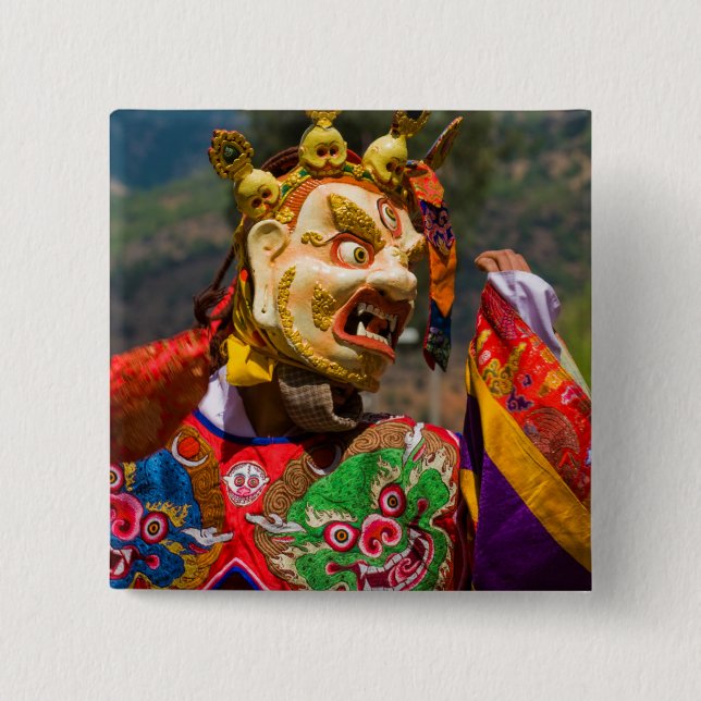 Aisan Festival Dancer 15 Cm Square Badge (Front)