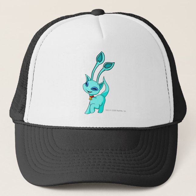 Aisha Blue Trucker Hat (Front)