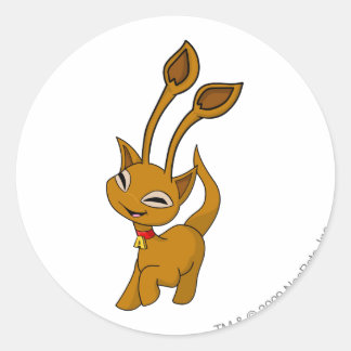 Aisha Brown Classic Round Sticker