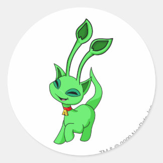 Aisha Green Classic Round Sticker