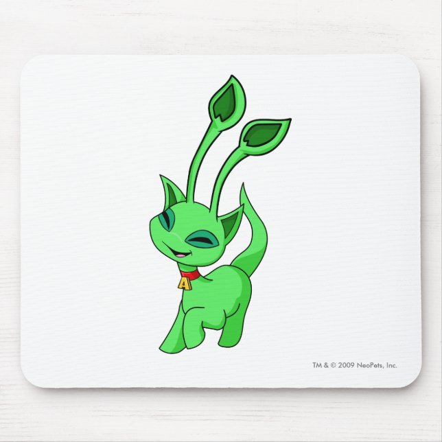 Aisha Green Mouse Mat (Front)