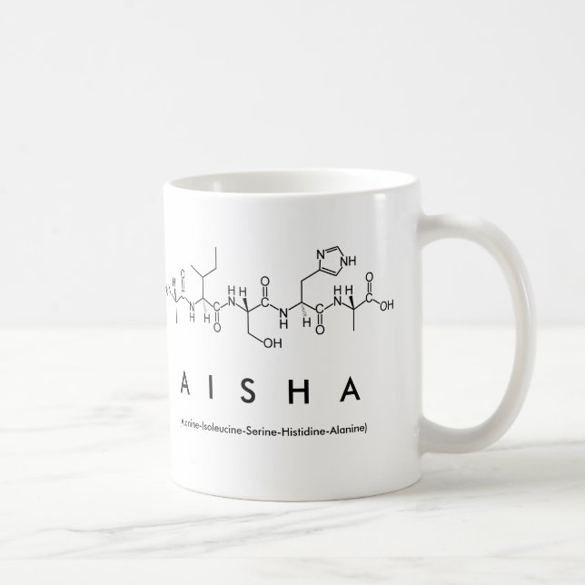 Aisha peptide name mug (Right)