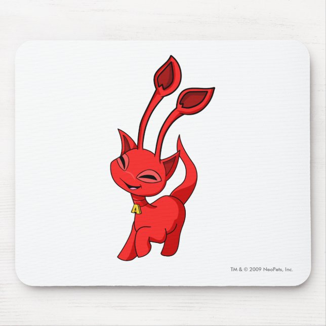 Aisha Red Mouse Mat (Front)