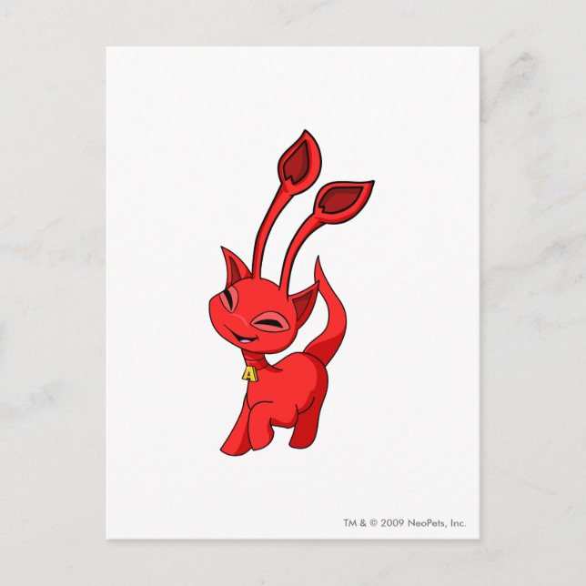 Aisha Red Postcard (Front)