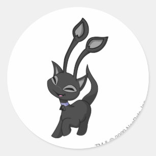 Aisha Shadow Classic Round Sticker