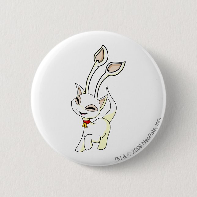 Aisha White 6 Cm Round Badge (Front)