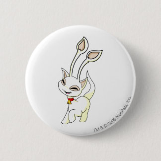 Aisha White 6 Cm Round Badge