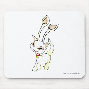 Aisha White Mouse Mat