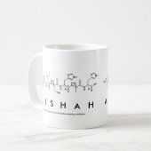 Aishah peptide name mug (Front Left)
