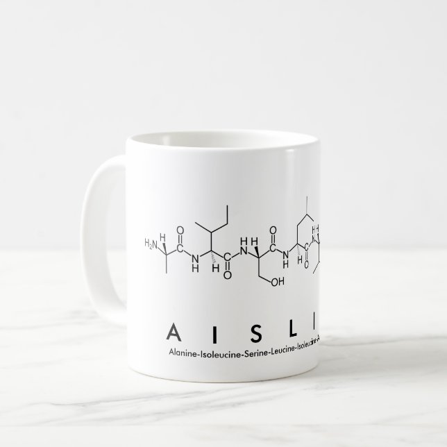 Aislinn peptide name mug (Front Left)