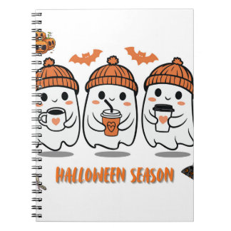 aison Halloween – fantômes café mignons Notebook