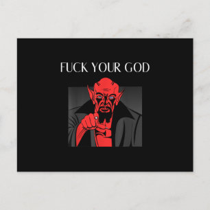 Aist Goat Satan Baphomet GIft Invitation Postcard