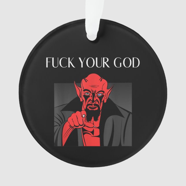 Aist Goat Satan Baphomet GIft Ornament (Front)