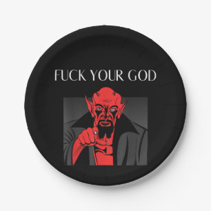 Aist Goat Satan Baphomet GIft Paper Plate