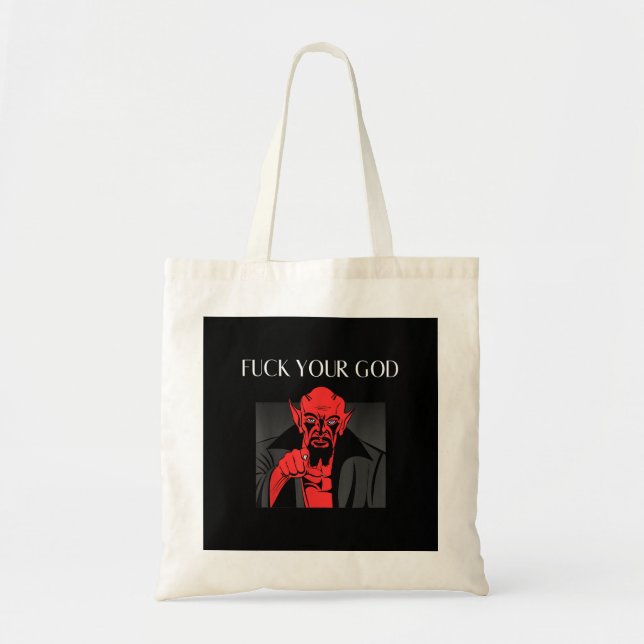 Aist Goat Satan Baphomet GIft Tote Bag (Front)