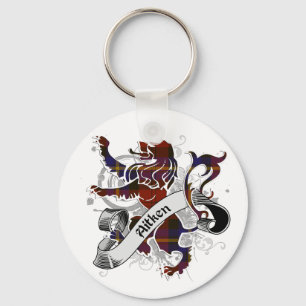 Aitken Tartan Lion Key Ring