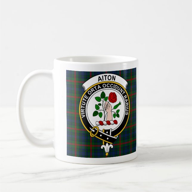 Aiton Clan Badge Coffee Mug - Size 11oz (Left)