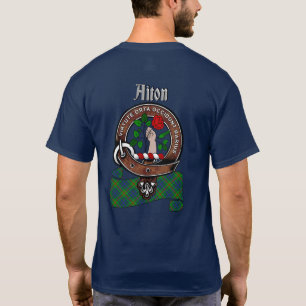 Aiton Clan Badge & Tartan (back) T-Shirt