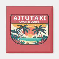 Aitutaki Cook Islands Retro Emblem