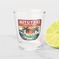 Aitutaki Cook Islands Retro Emblem