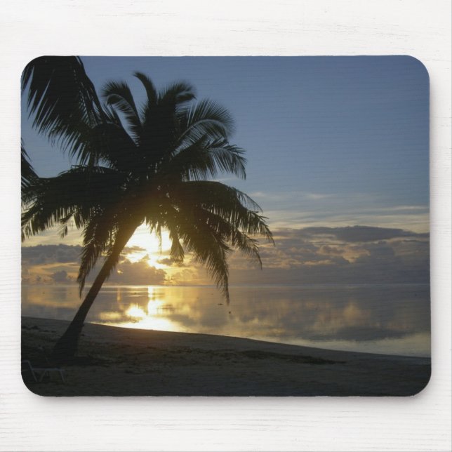 Aitutaki Sunset Cook Islands Mouse Mat (Front)