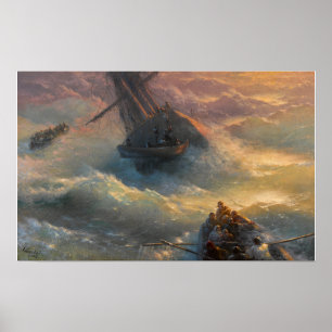 Aivazovsky - Abandoning Ship Poster