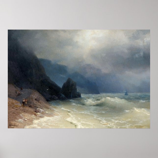 Aivazovsky - Sea Coast Poster (Front)