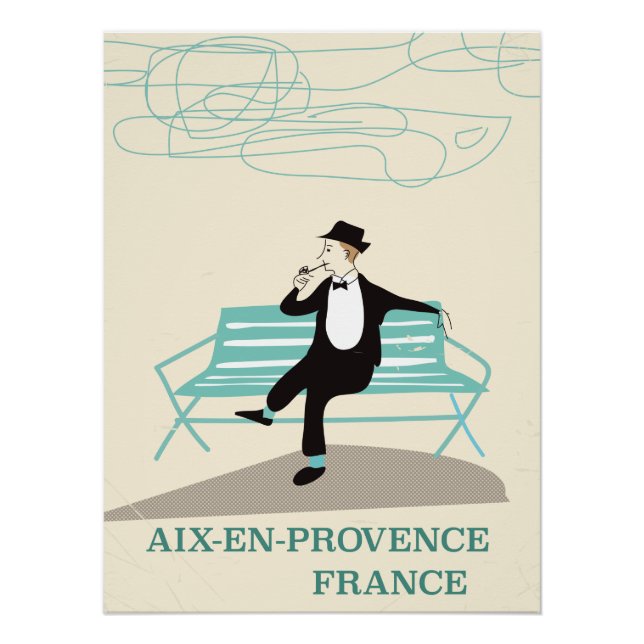 Aix-en-Provence France travel poster (Front)