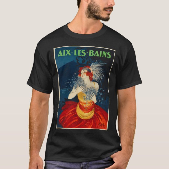 Aix Les Bains Thermal Spa Town Lake Bourget Savoie T-Shirt (Front)