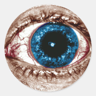 Aiy, Aiy, Aiy Blue Iris Sticker